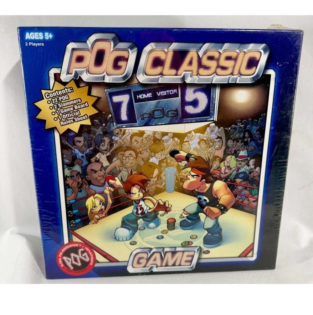 Authentic Pog Classic Board Game 22 Original Pogs & Slammers Sealed